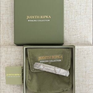 Judith Ripka Silver Bracelet in Green Box